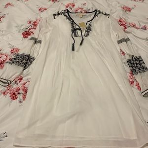 NWT Michael Michael Kors white tunic dress. Size small
